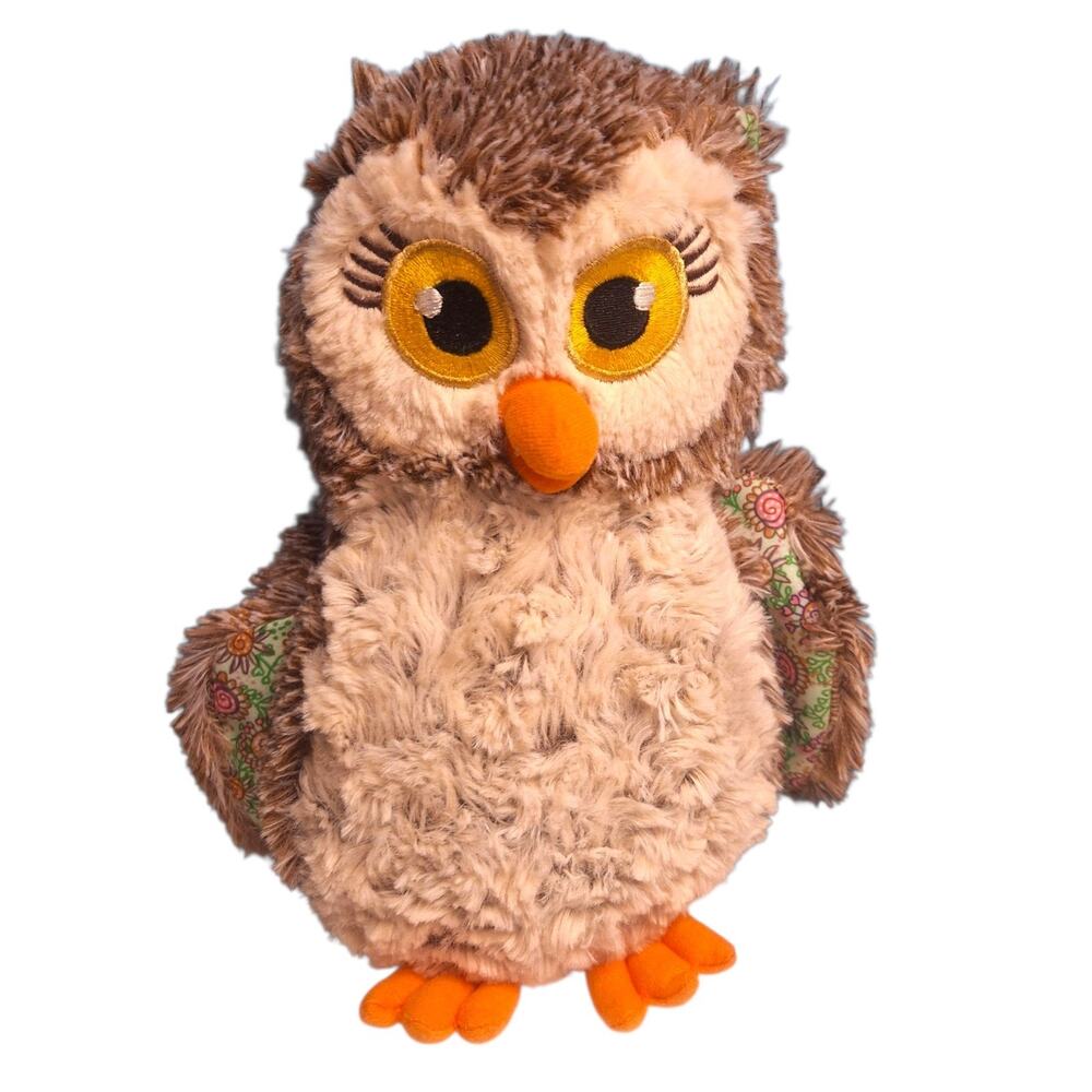 Little Brownie Bakers All Genders Owl Plush Toy Brown Girl Scout Cookies 10"